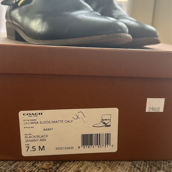 Coach Lilliana Suede/Matte Calf Boots 7.5 - Picture 2 of 6